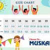 MUSKAN FOOTWEAR Junior SIZE CHART 13-20 size