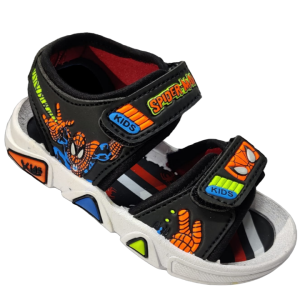 Muskan-Kids-Sandals-33ART-SPIDER-02-BLACK ORANGE