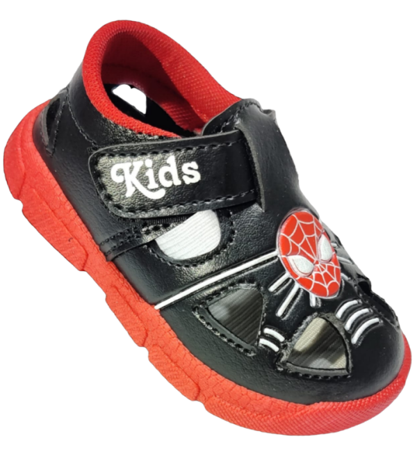 Muskan-Kids-Sandals-44ART-WIZER-01-BLACK RED